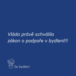 podpoře v bydlení